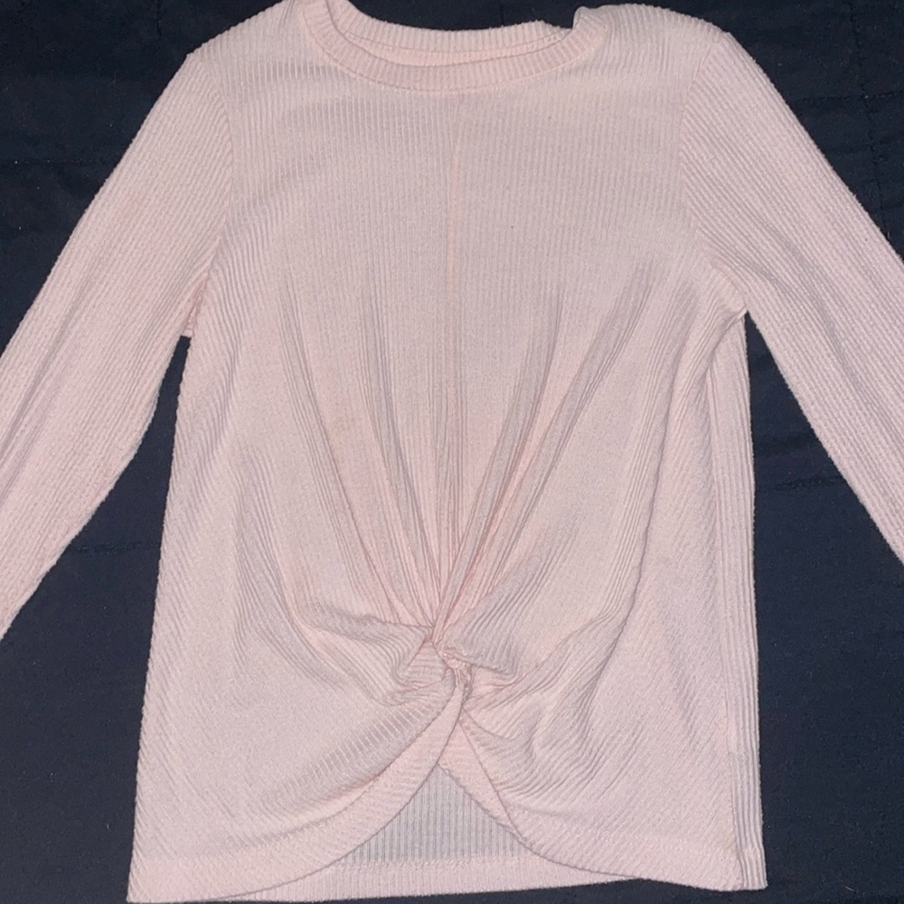 Light Pink Long Sleeve Kids Shirt